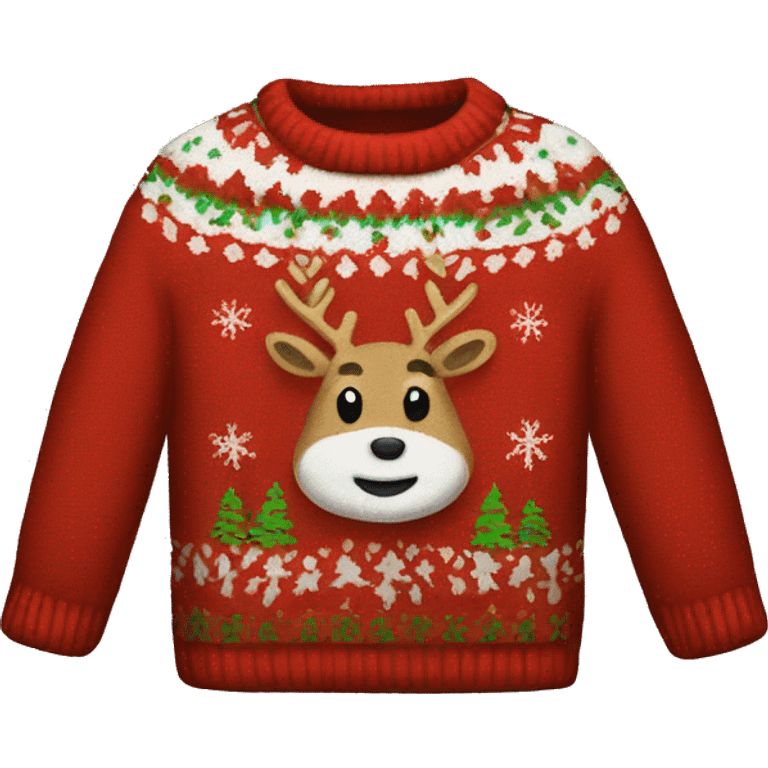 Christmas sweater emoji