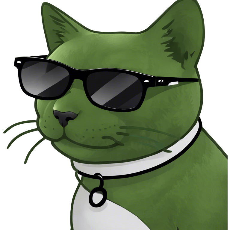 Cat with sunglasses emoji