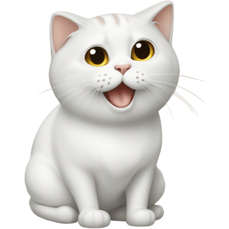 un chat qui boit du lait emoji