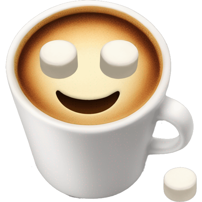 Cofee with marshmellow  emoji