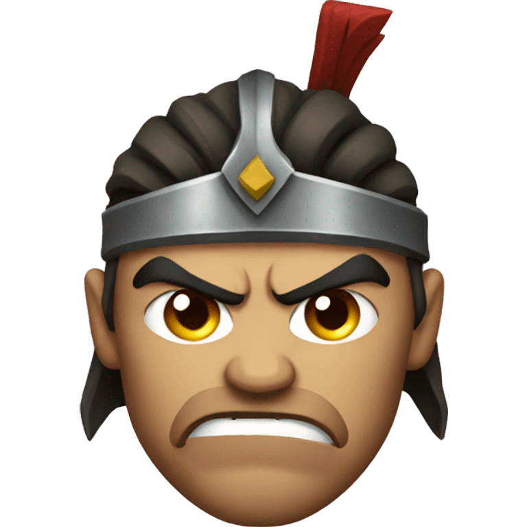 warrior angry face emoji