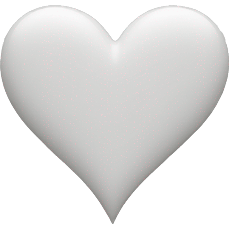 White heart  emoji