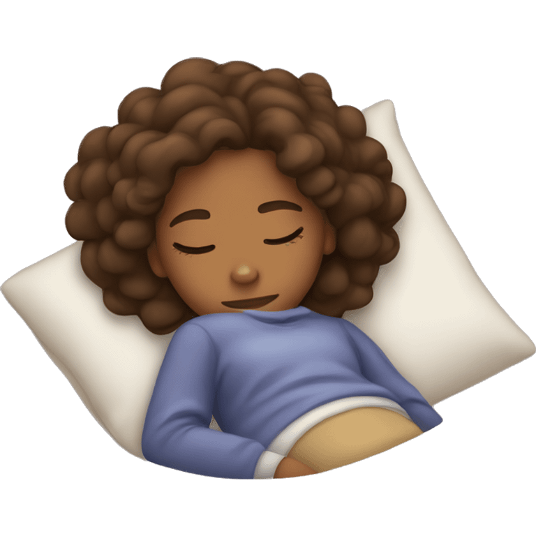 brownskin girl sleeping emoji