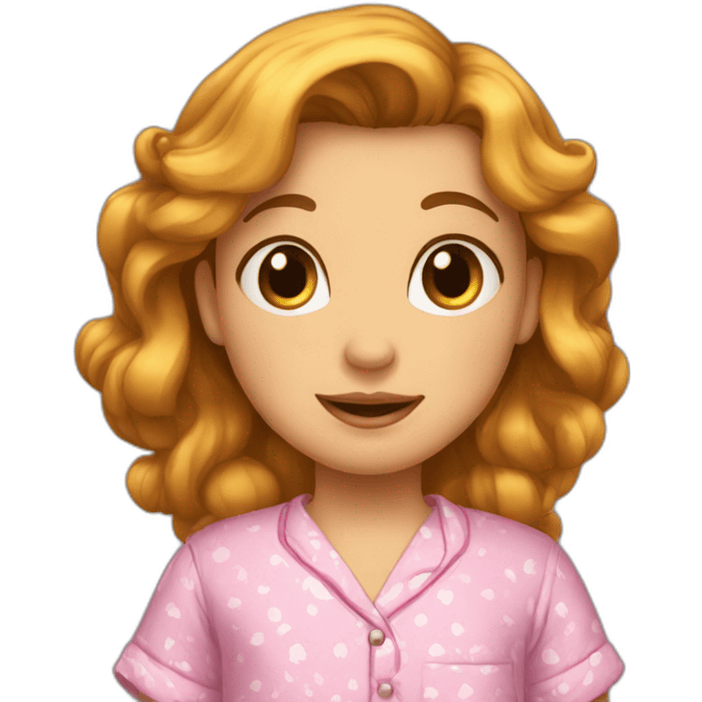 pyjama fille belle emoji