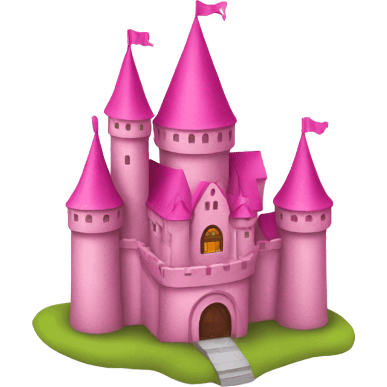 Pink castle emoji