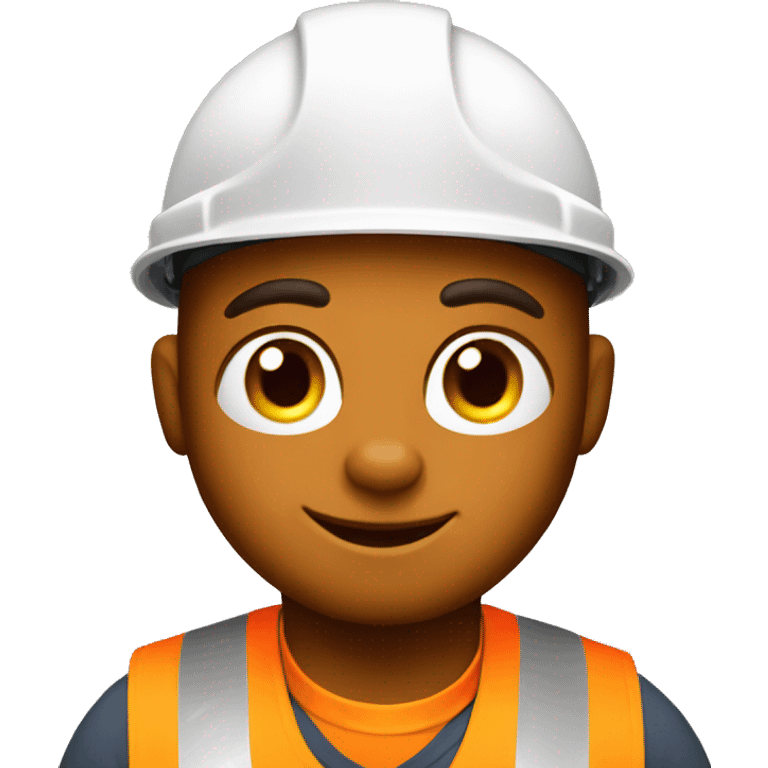 Cat construction worker emoji