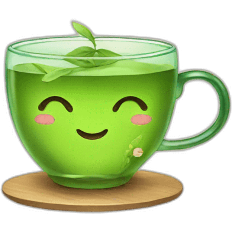 green tea kawaii emoji