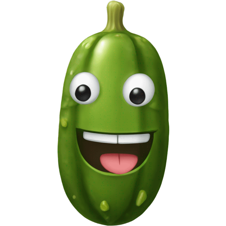 pickle with a smile emoji