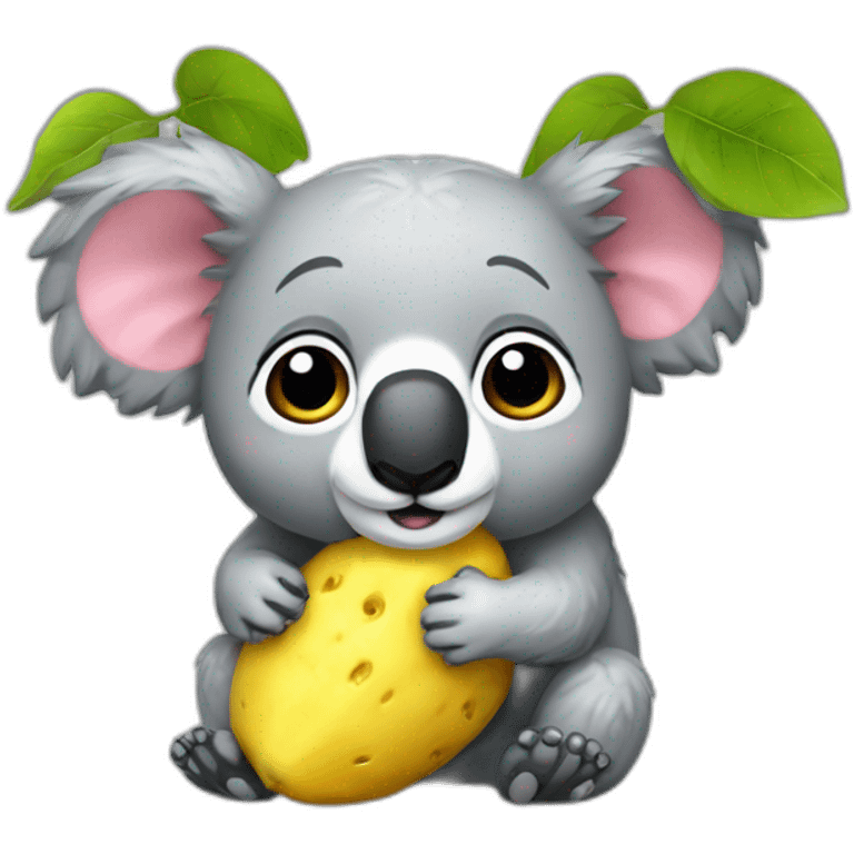 Patate koala jaune emoji