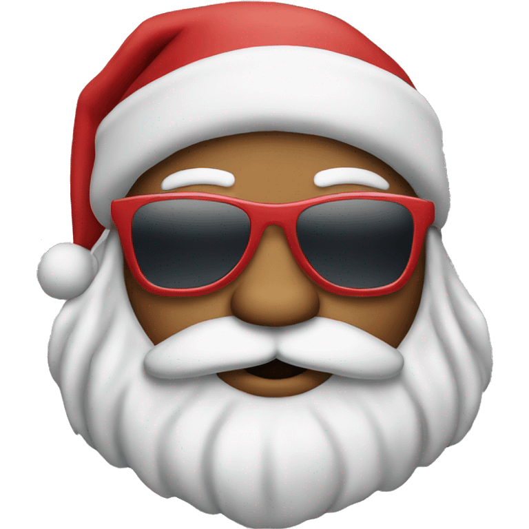 Santa with sunglasses emoji