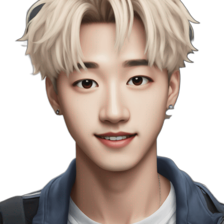 bang chan from stray kids hearts emoji