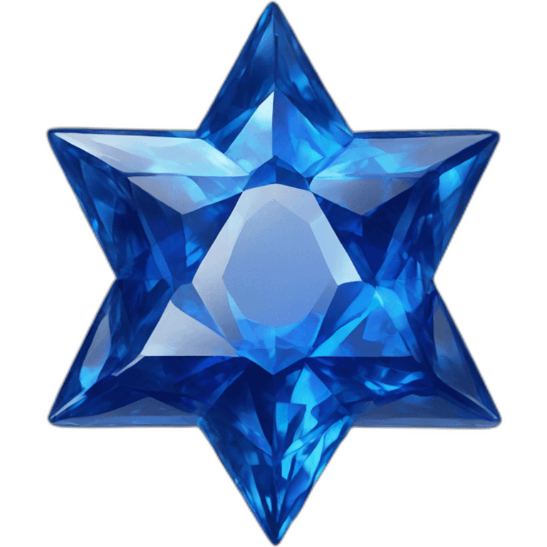 sapphire star of David emoji