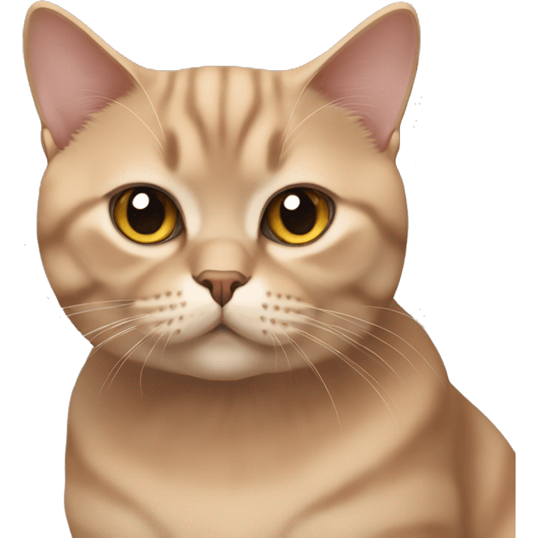 British shorthair cat/ cinnamon colour emoji