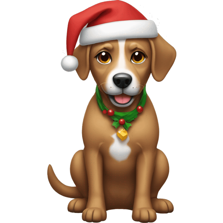 christmas dog emoji