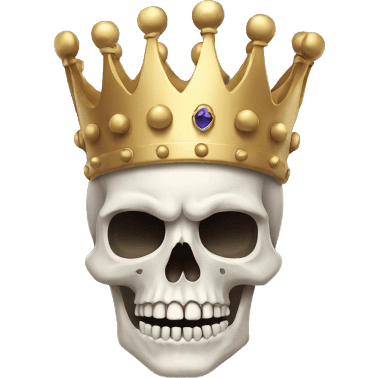 skull with crown emoji