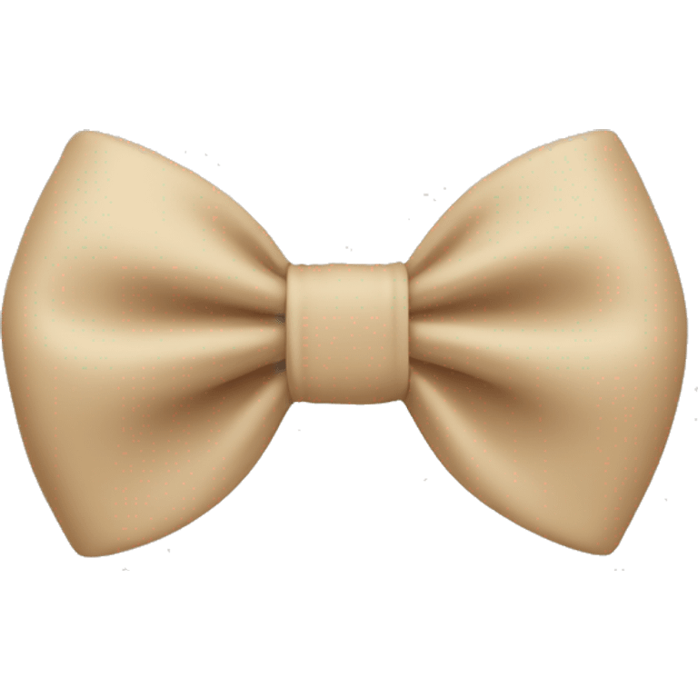 Beige bow emoji