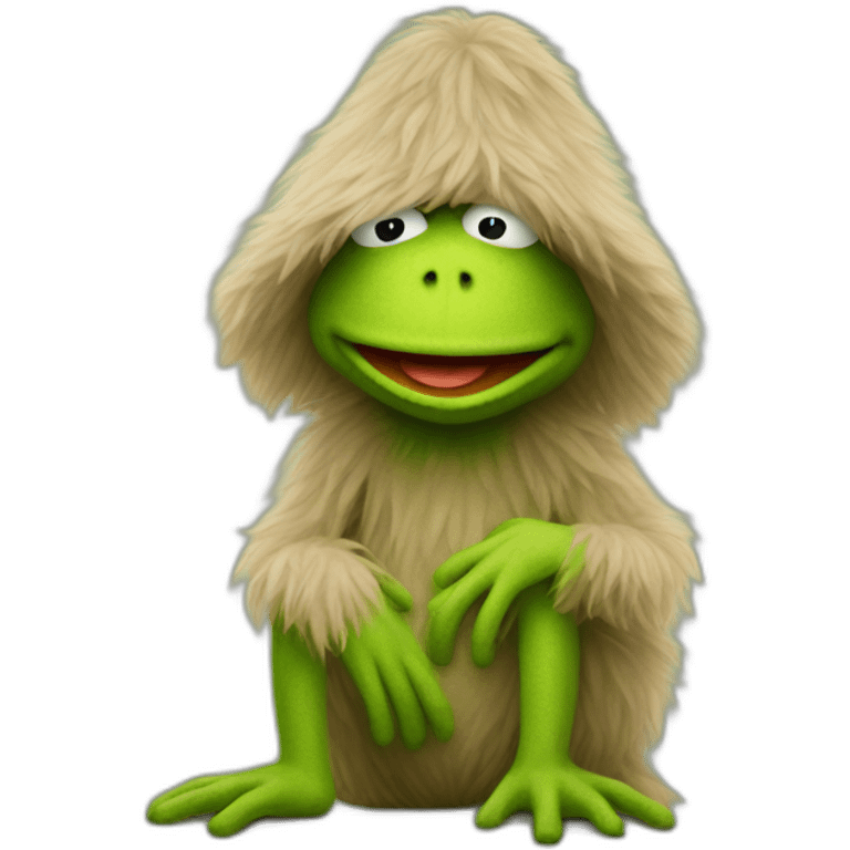 Kermit-sasquatch emoji