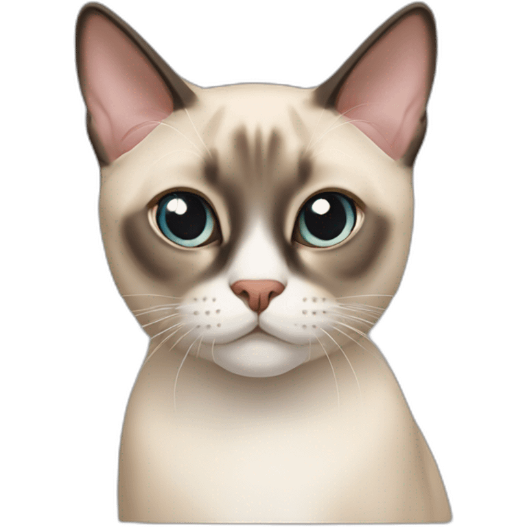 Siamese cat European Shorthair mix emoji