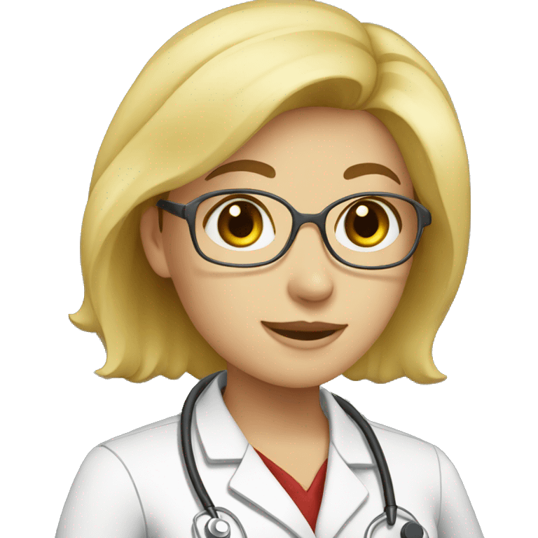 blond women doctor emoji