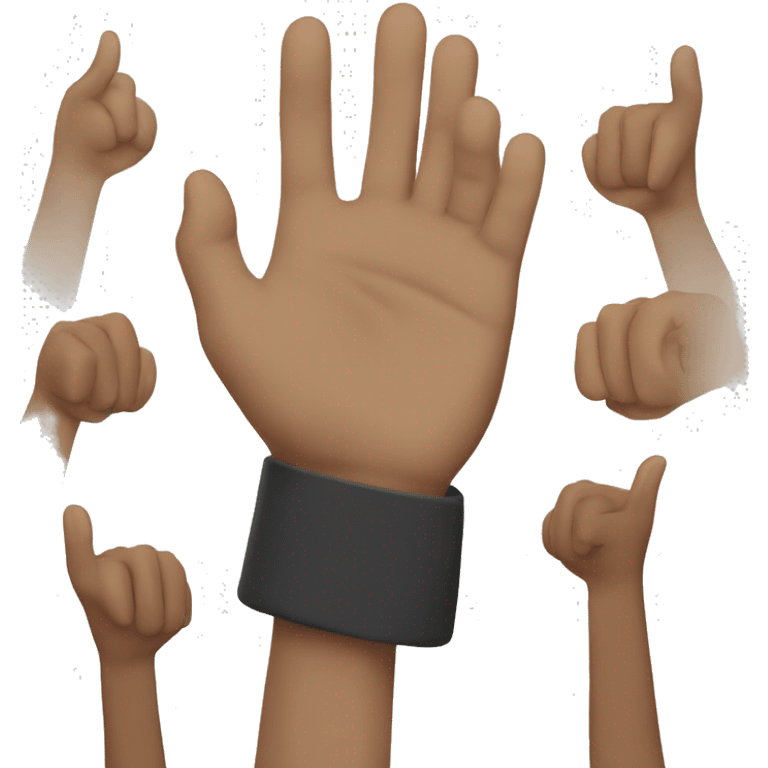 realistic friends high-fiving emoji