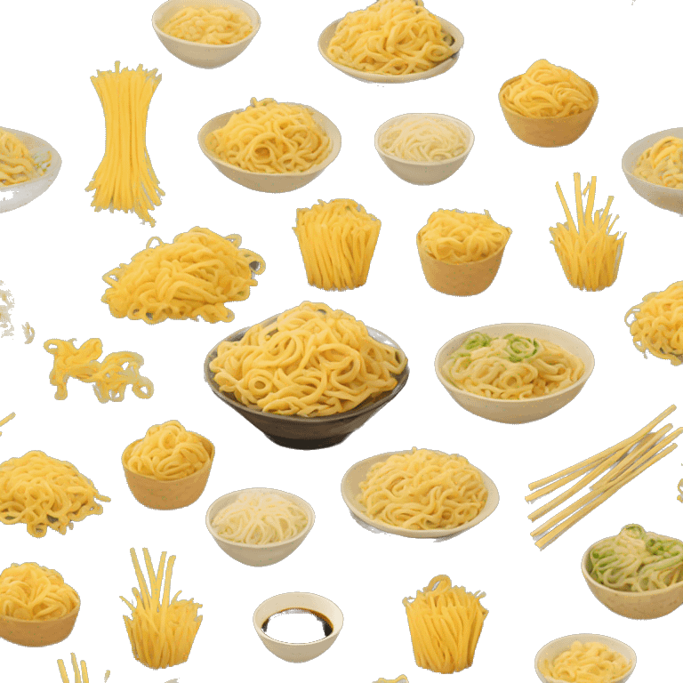 various noodles emoji