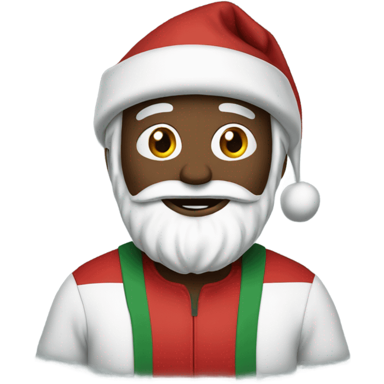 Santa wearing jordans  emoji