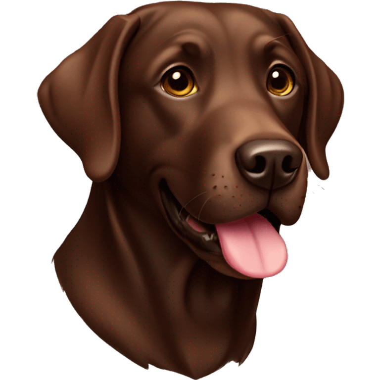 Chocolate Labrador  emoji