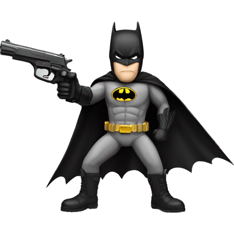 batman with a gun emoji