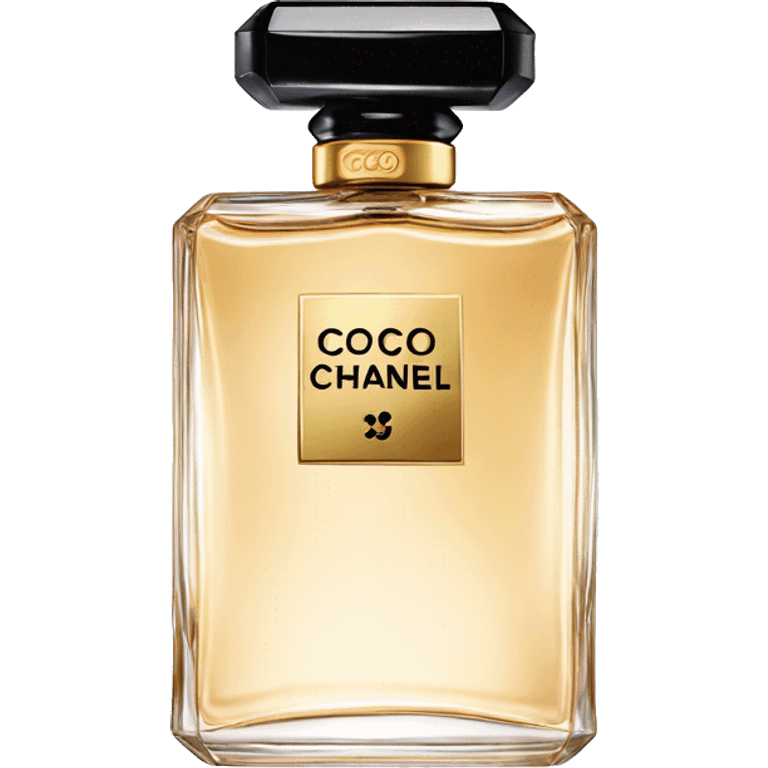 coco chanel perfume with gold charm emoji