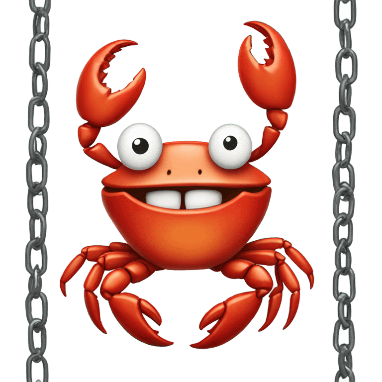 Mr crabs with grills and chains  emoji