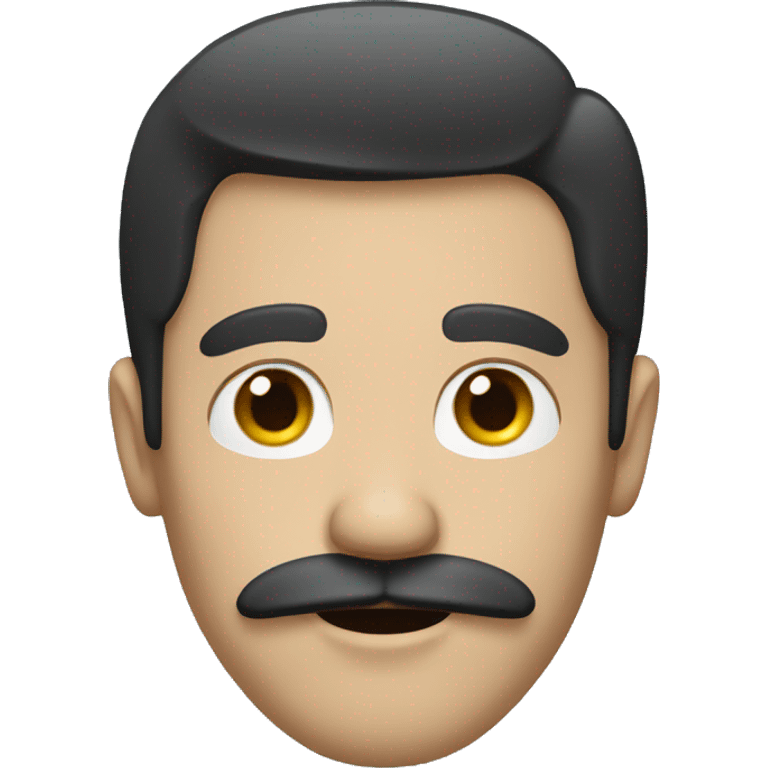 black haired white man with square mustache  emoji