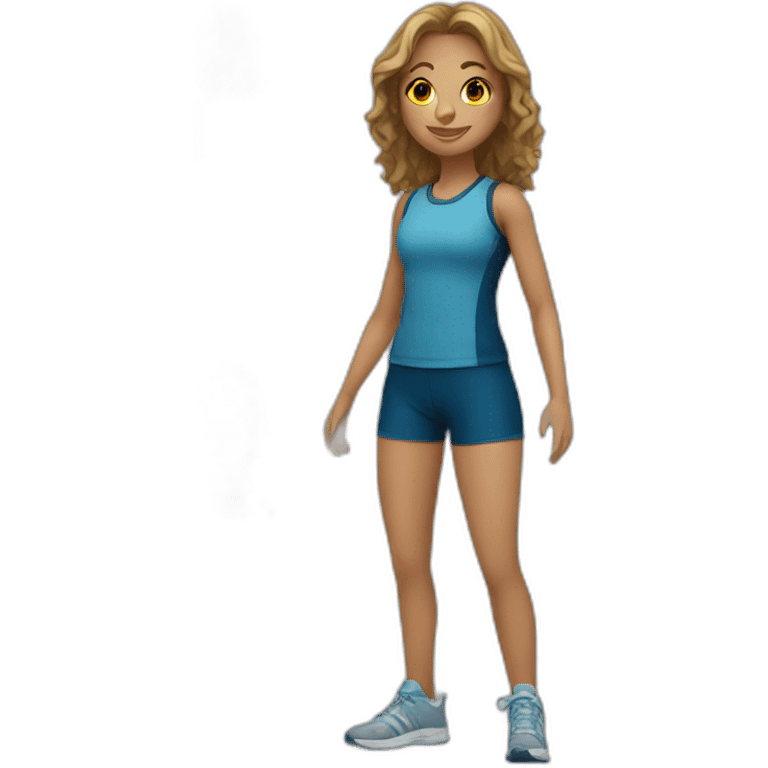 Sporty girl emoji