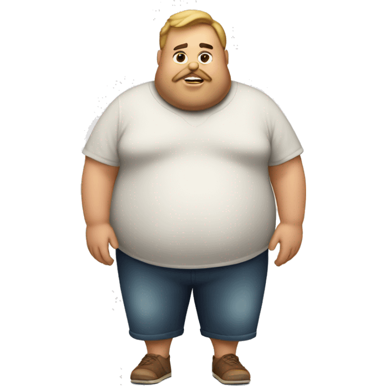 fat guy emoji