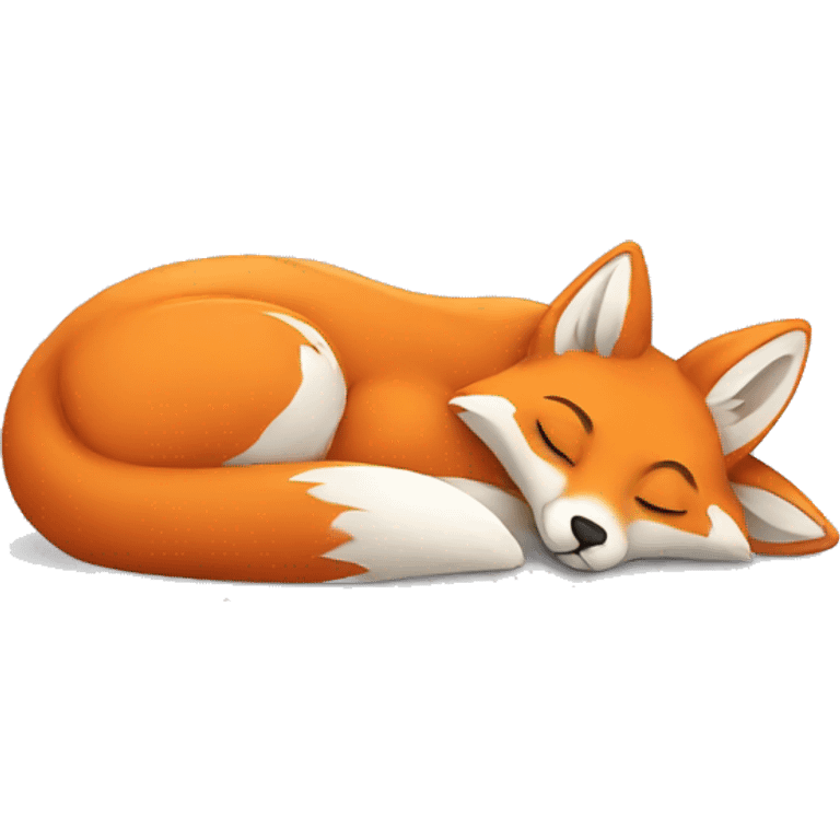 female fox sleeping emoji