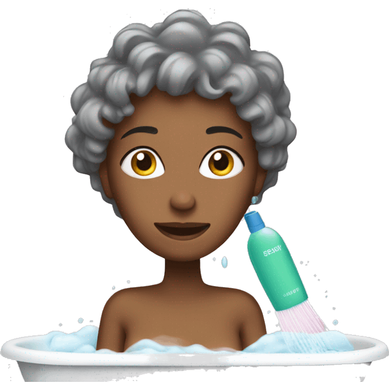 woman shampooing emoji