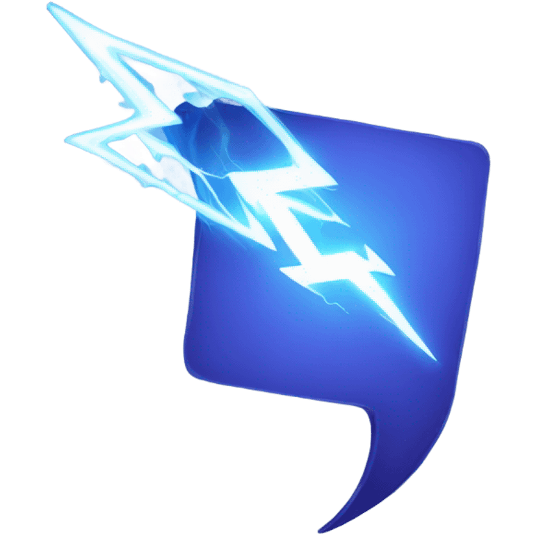 card with a lightning emoji