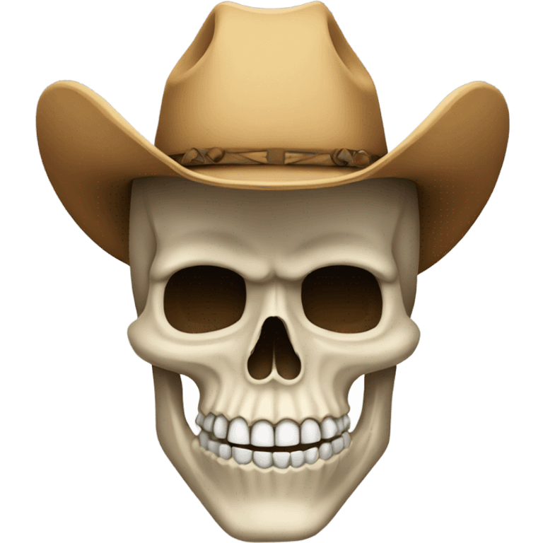 Cowboy skull emoji