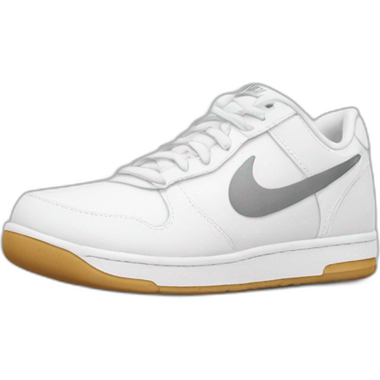 white nike shoe (only one) emoji