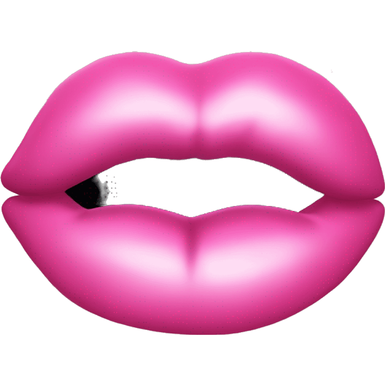 Pink kiss mark emoji