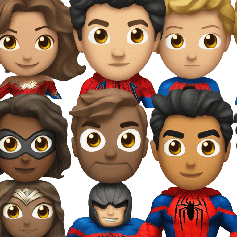 Spiderman che cavalca wonder woman emoji