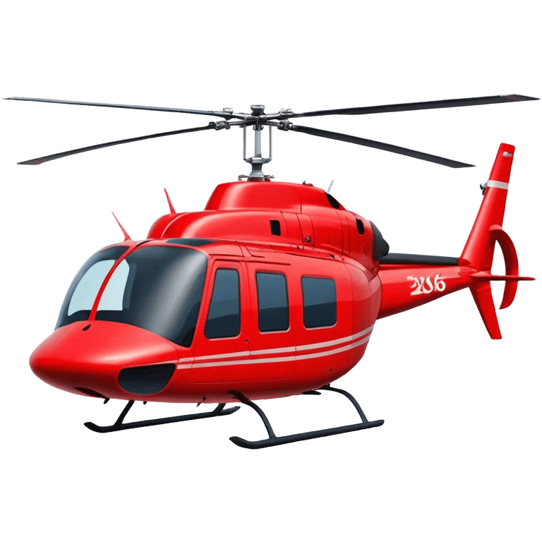 Bell 206 - Bell Helicopter (Model Year: 2021) (Iconic colour: Red) emoji