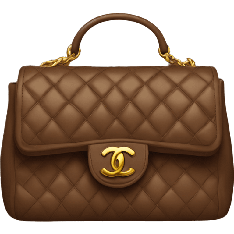 Brown Chanel bag  emoji