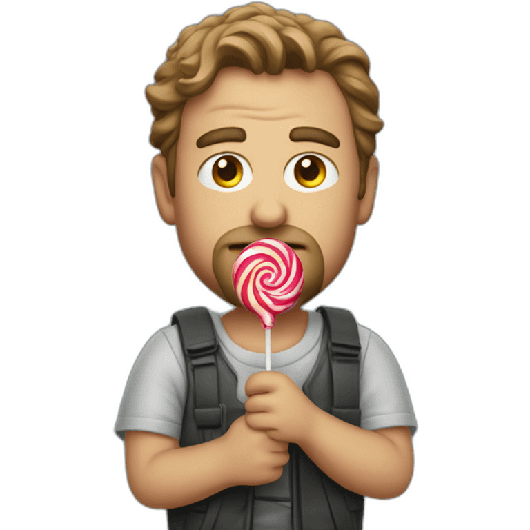 Michael Mayers wielding a lollipop emoji