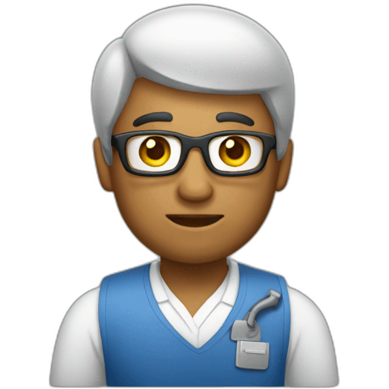 trabajando en la pc emoji