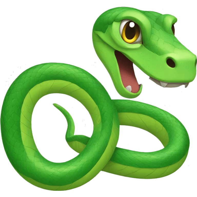 green snake emoji