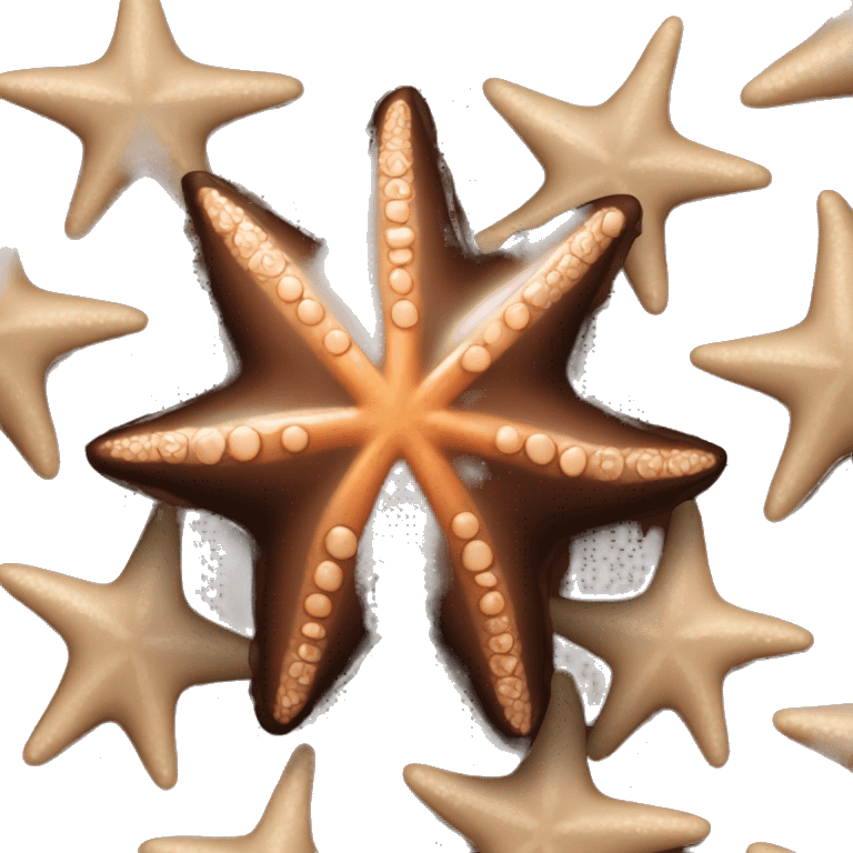 Chocolate star fish emoji