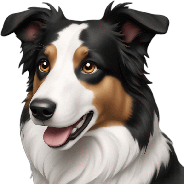 black-and-white-smooth-border-collie emoji