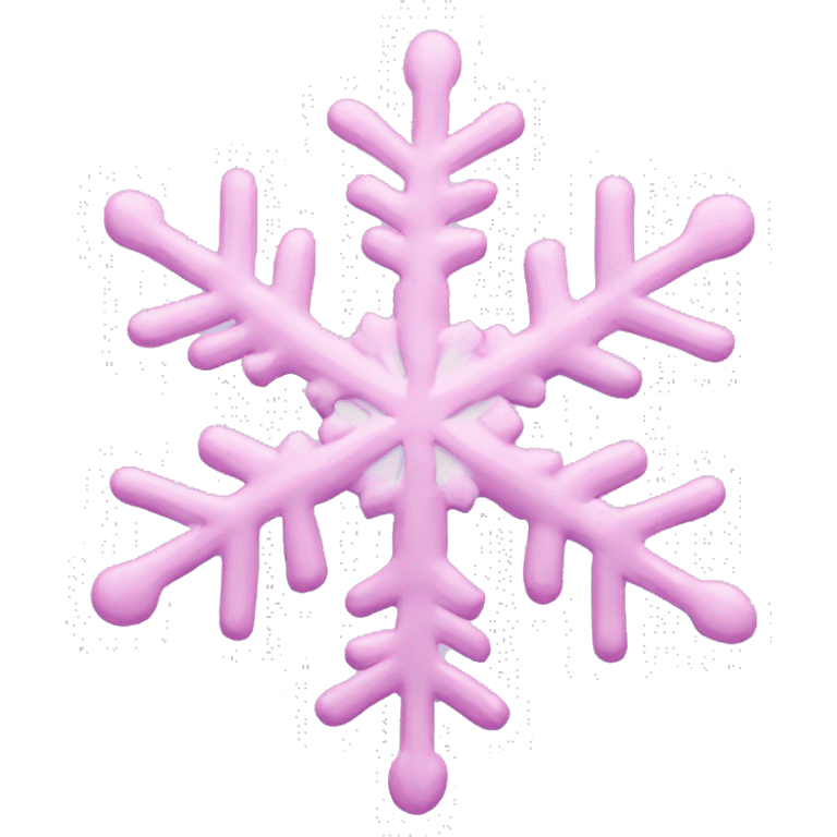 pastel pink snowflake  emoji