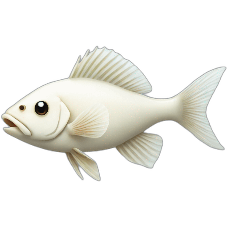 White sucker fish emoji