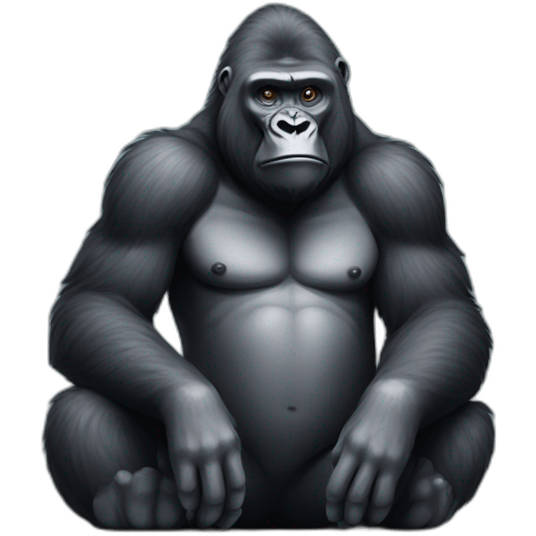 gorilla sitting emoji